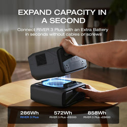 Ecoflow River 3 Plus 286Wh Portable Power Station Backup Battery - Compact, Lightweight | Keans Claremorris