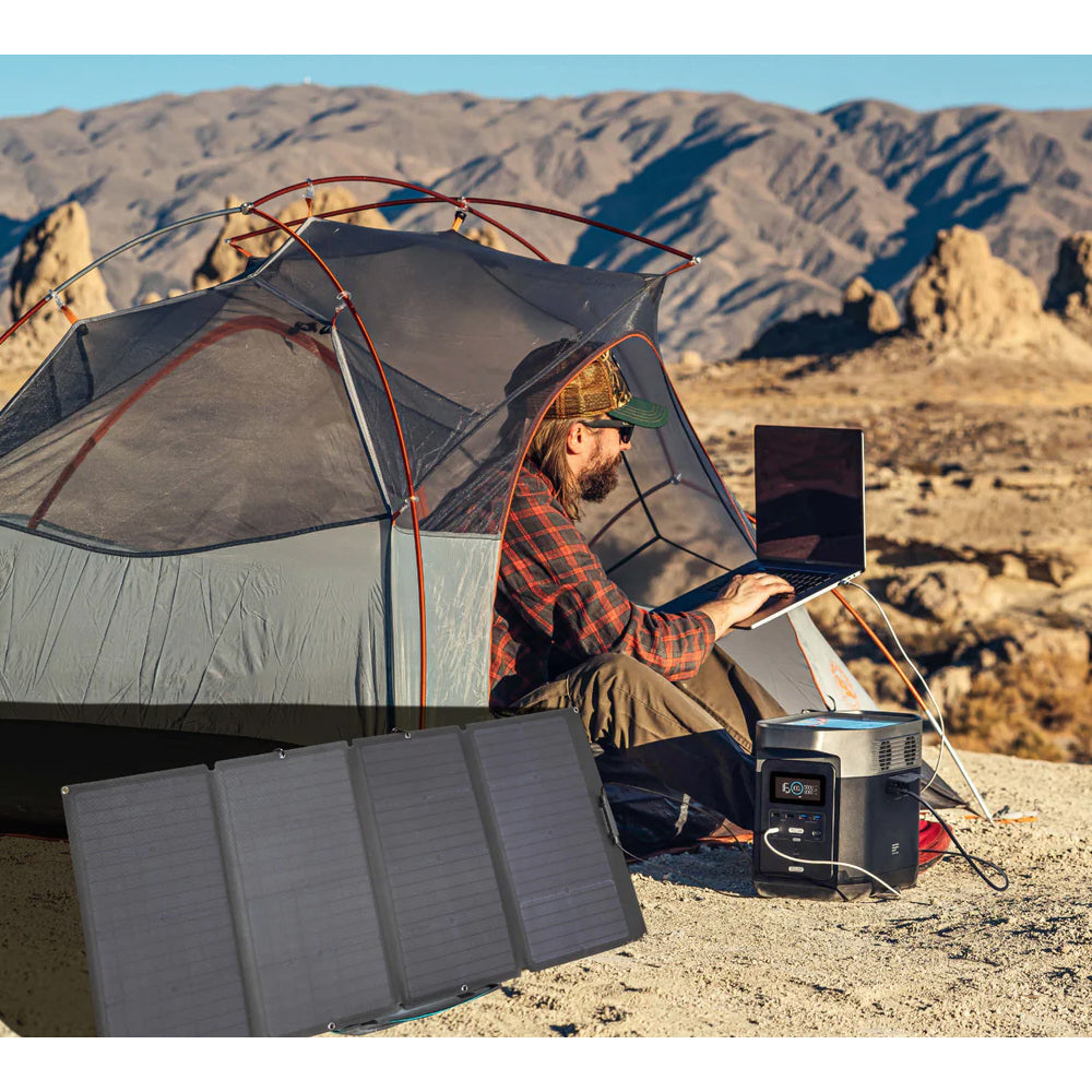 ECOFLOW Portable Solar Panel EFSOLAR160W Black 160W lightweight foldable charger - Keans Claremorris