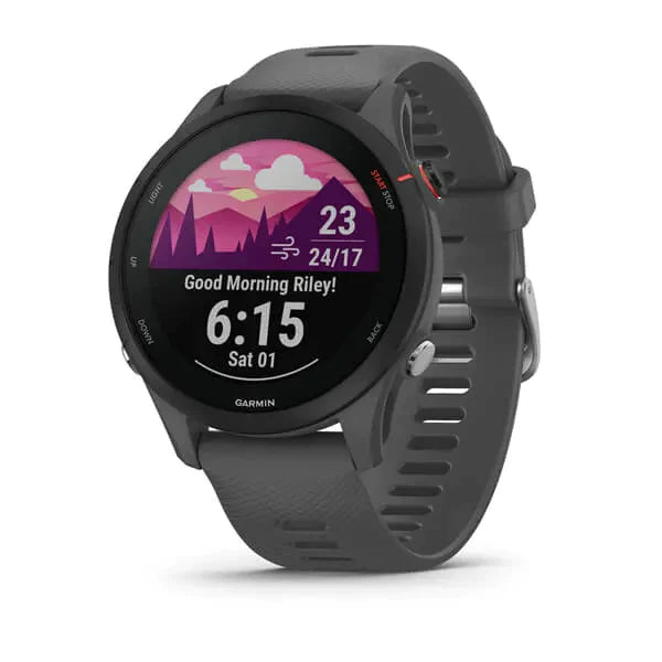 Garmin Forerunner 255 Slate Grey GPS Running Watch with 14-day battery, multi-sport, Garmin Pay – Keans Claremorris