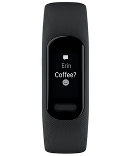 Garmin Vivosmart 5 Black S/M fitness tracker with heart rate monitor, sleep tracking – available at Keans Claremorris.