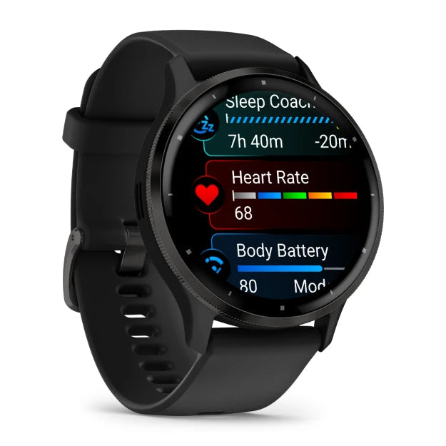 Garmin Venu 3 Smartwatch Slate with AMOLED display, GPS, health tracking – available at Keans Claremorris