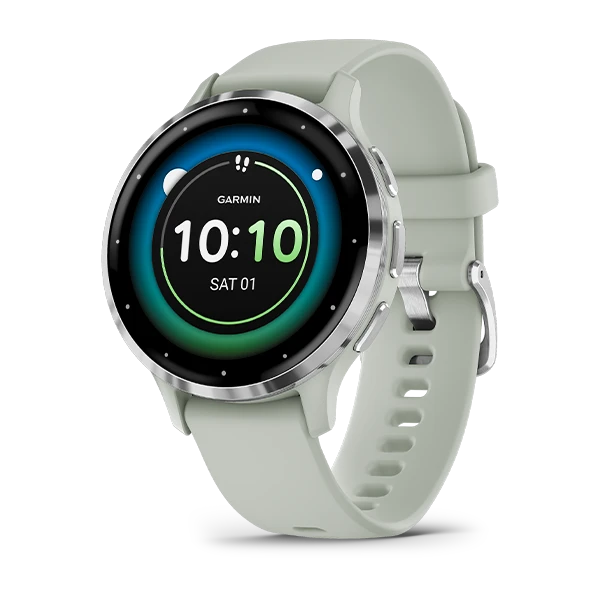 Garmin Venu 3S Pebble Grey smartwatch with 1.2" AMOLED, heart rate monitor, GPS, 10-day battery – Keans Claremorris