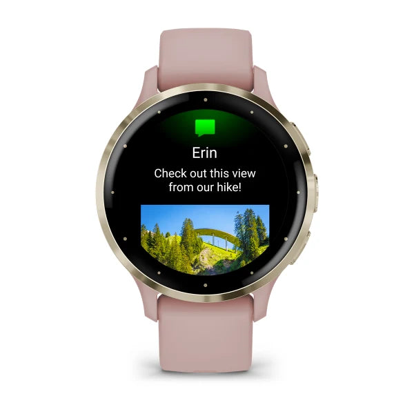 Garmin Venu 3 S Smartwatch Soft Gold with Rose Case, fitness tracking, GPS, from Keans Claremorris