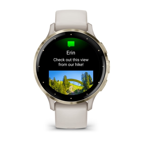 Garmin Venu 3 S Smartwatch Soft Gold-Ivory Case, fitness tracking, GPS, Keans Claremorris