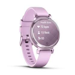 Garmin Lily 2 Sport Bluetooth Smart Watch in Metallic Lilac, sleek design, fitness tracking - Keans Claremorris