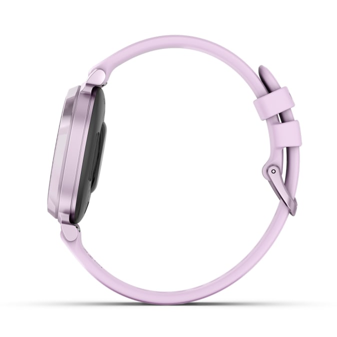Garmin Lily 2 Sport Bluetooth Smart Watch in Metallic Lilac, sleek design, fitness tracking - Keans Claremorris