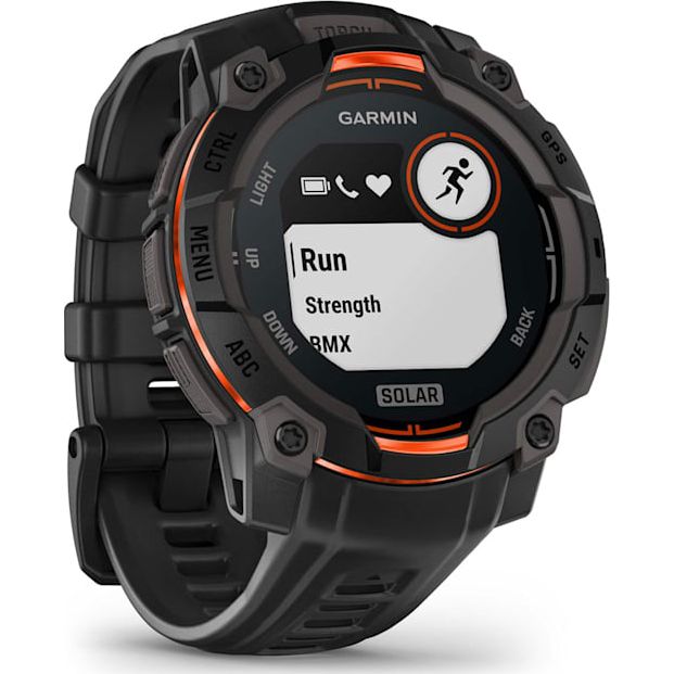 Garmin Instinct 3 45mm Solar GPS Smartwatch with solar charging, rugged design - available at Keans Claremorris