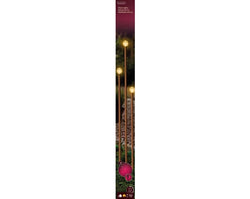 Set of 6 Classic Warm LED Stake Light Balls, 100cm – Outdoor Garden Lighting by Keans Claremorris