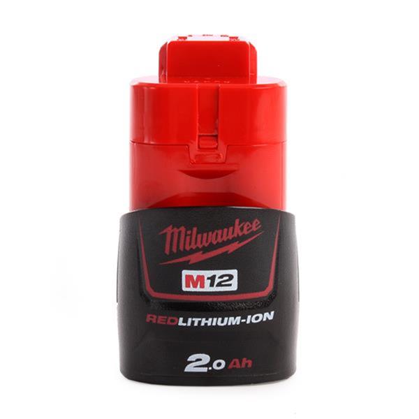 Milwaukee M12B2 12V 2.0Ah Red Lithium-Ion Battery