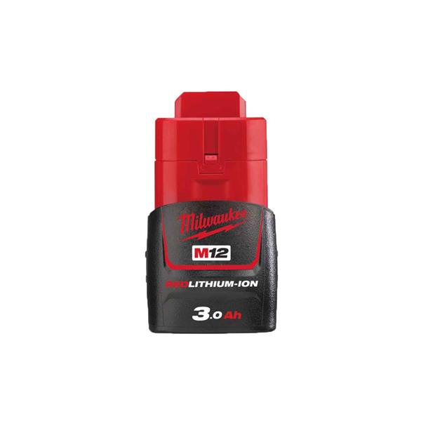 Milwaukee M12 12V 3.0Ah Red Lithium-Ion Battery - Image 1