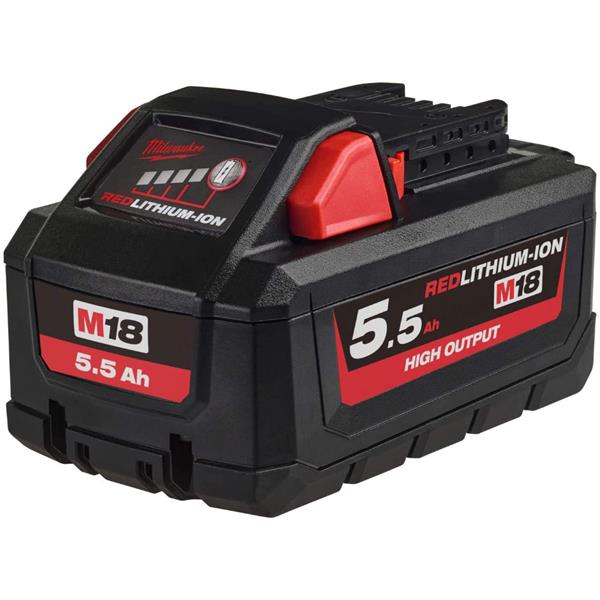 Milwaukee M18 5.5Ah Li-Ion Battery High Output | M18HB5.5