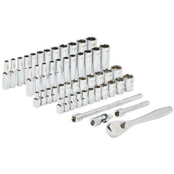 Milwaukee 1/4 "Driver Ratchet & Socket Metric & Imperial - 50pc