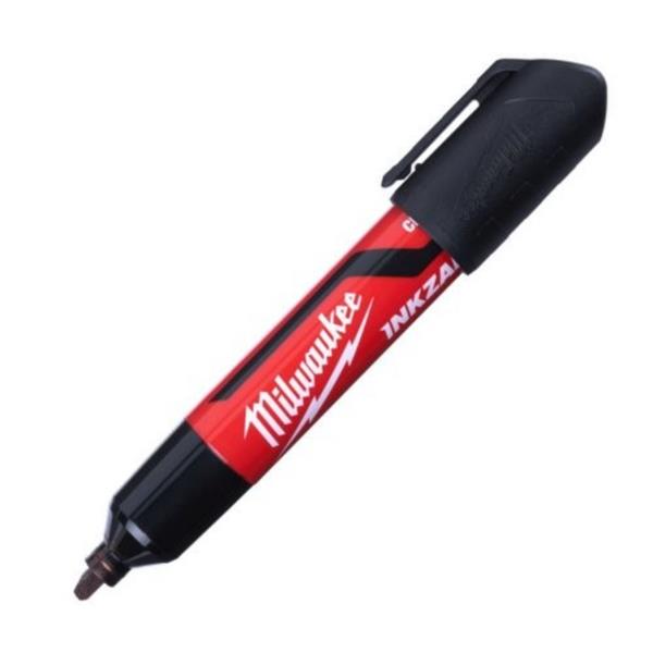 Milwaukee Black L Chisel Tip Marker (3pk) - Image 2