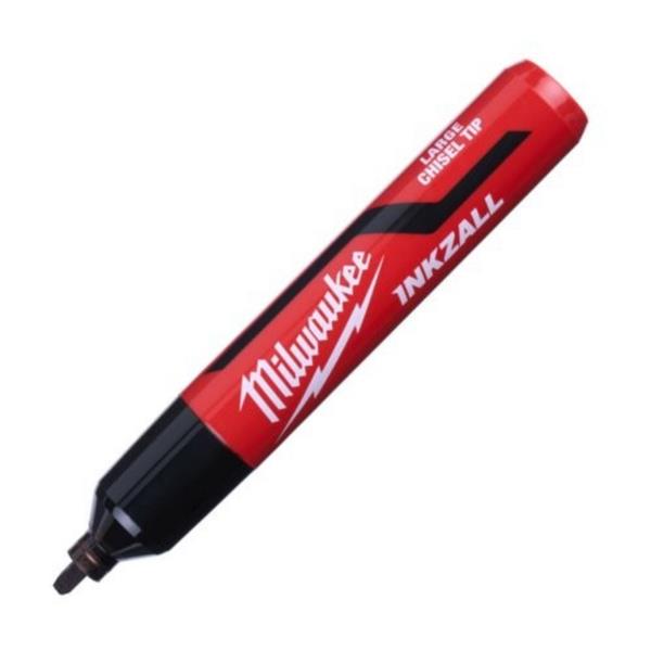 Milwaukee Black L Chisel Tip Marker (3pk) - Image 3