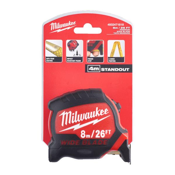 Milwaukee Premium Wide Blade 8m/26ft (Metric and Imperial) - Image 2