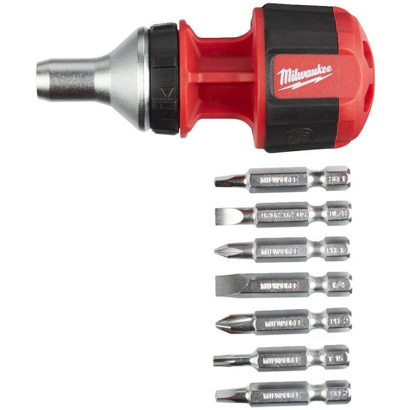 Milwaukee 8 in 1 Compact Multi-Bit Screwdriver - Image 3