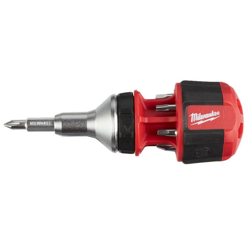 Milwaukee 8 in 1 Compact Multi-Bit Screwdriver - Image 4