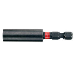 Milwaukee SHOCKWAVE 60mm Magnetic Bit Holder, heat-treated steel, shock-resistant, strong magnet – Keans Claremorris