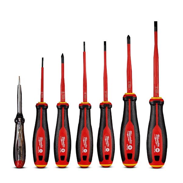 Milwaukee Tri-Lobe VDE Screwdriver PH Set - 7pcs - Image 1