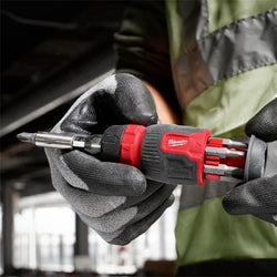 Milwaukee 8 in 1 Compact Ratcheting Multi-Bit Screwdriver