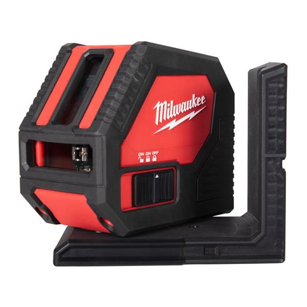 Milwaukee CLL-C Alkaline Green Cross Line Laser for precise leveling - available at Keans Claremorris