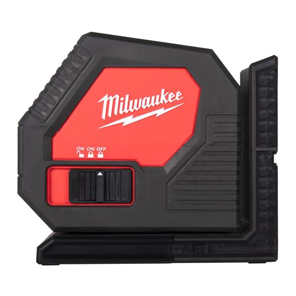 Milwaukee CLL-C Alkaline Green Cross Line Laser for precise leveling - available at Keans Claremorris
