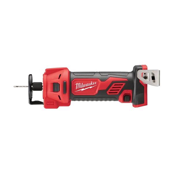 Milwaukee M18BRDC-0 18V Rotation Drywall Cutter, compact, tool-free depth, LED light, bare unit - Keans Claremorris