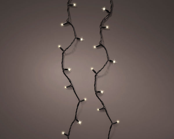 Connectable Pro LED Lights 96 Warm White LEDs 9.5m Outdoor Weather-Resistant Black Cable – Keans Claremorris