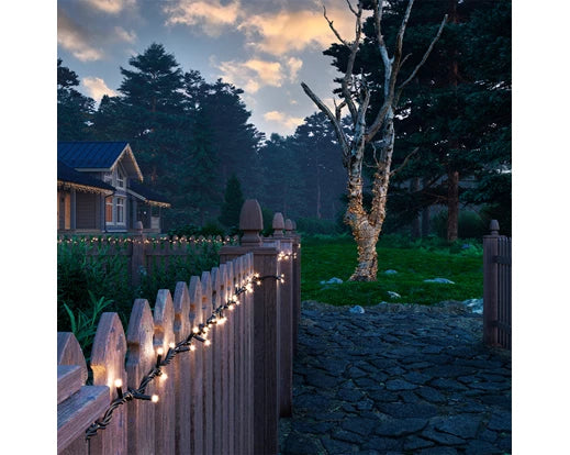 Connectable Pro LED Lights 96 Warm White LEDs 9.5m Outdoor String Lights by Keans Claremorris