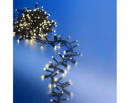 LED Pro-Lights Cluster Lights – 200 Warm White LEDs, L.500cm(Black Cable Extension Set) - Image 4