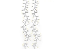 LED Pro-Lights Cluster Lights – 200 Warm White LED (Extension Set) White Cable L.500cm