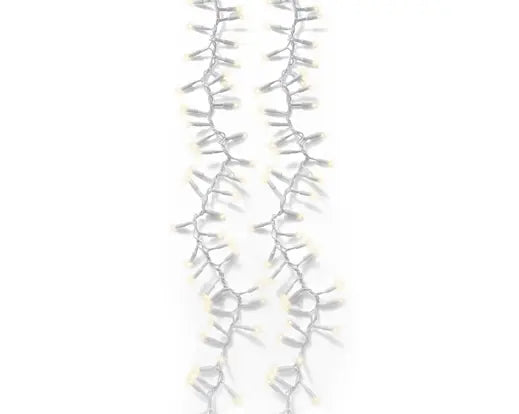 LED Pro-Lights Cluster Lights – 200 Warm White LED (Extension Set) White Cable L.500cm - Image 4