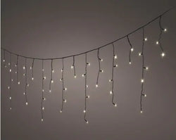 LED Pro-Lights Icicle Lights – Steady Effect (Warm White, 96 LEDs, Outdoor)