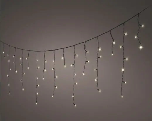 LED Pro-Lights Icicle Lights – Steady Effect (Warm White, 96 LEDs, Outdoor)