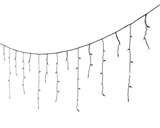 LED Pro-Lights Icicle Lights – Steady Effect (Warm White, 96 LEDs, Outdoor) - Image 2