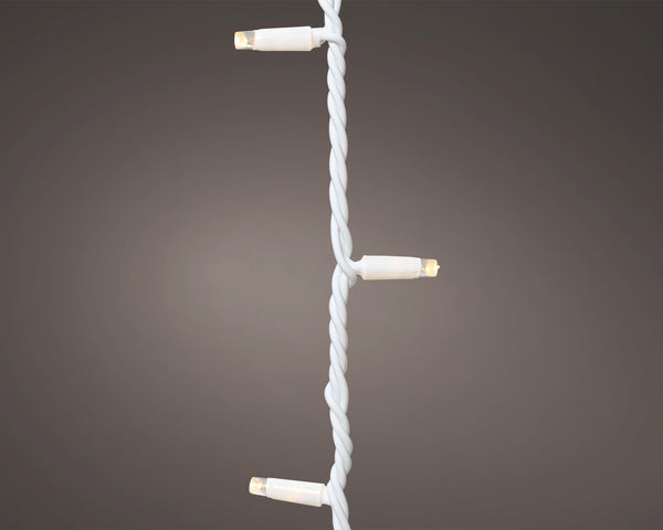 LED Pro-Lights Icicle Lights – 96 Warm White LEDs, 3.6m x 60cm (White Cable Extension Set)