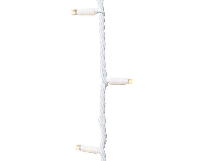 LED Pro-Lights Icicle Lights – 96 Warm White LEDs, 3.6m x 60cm (White Cable Extension Set) - Image 3
