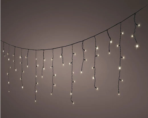 LED Pro-Lights Icicle – Sparkle Effect (Warm White, 96L)  L.360cm 
