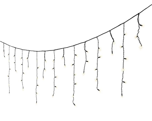LED Pro-Lights Icicle Lights – Steady Effect (Cool White, 96 LEDs, Outdoor) - Image 3