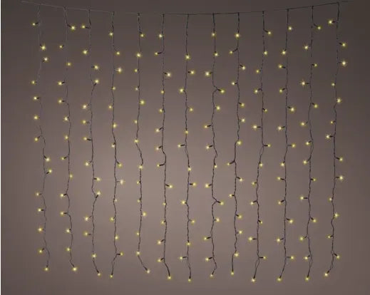 LED Pro-Lights Curtain Lights – 224 Soft Gold LEDs (Extension Set) L.200cm x H.200cm - Image 3
