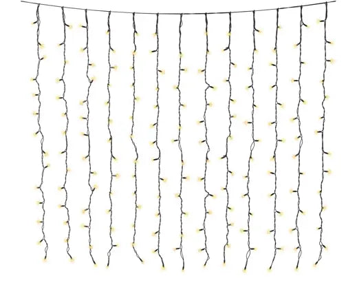 LED Pro-Lights Curtain Lights – 224 Soft Gold LEDs (Extension Set) L.200cm x H.200cm - Image 2