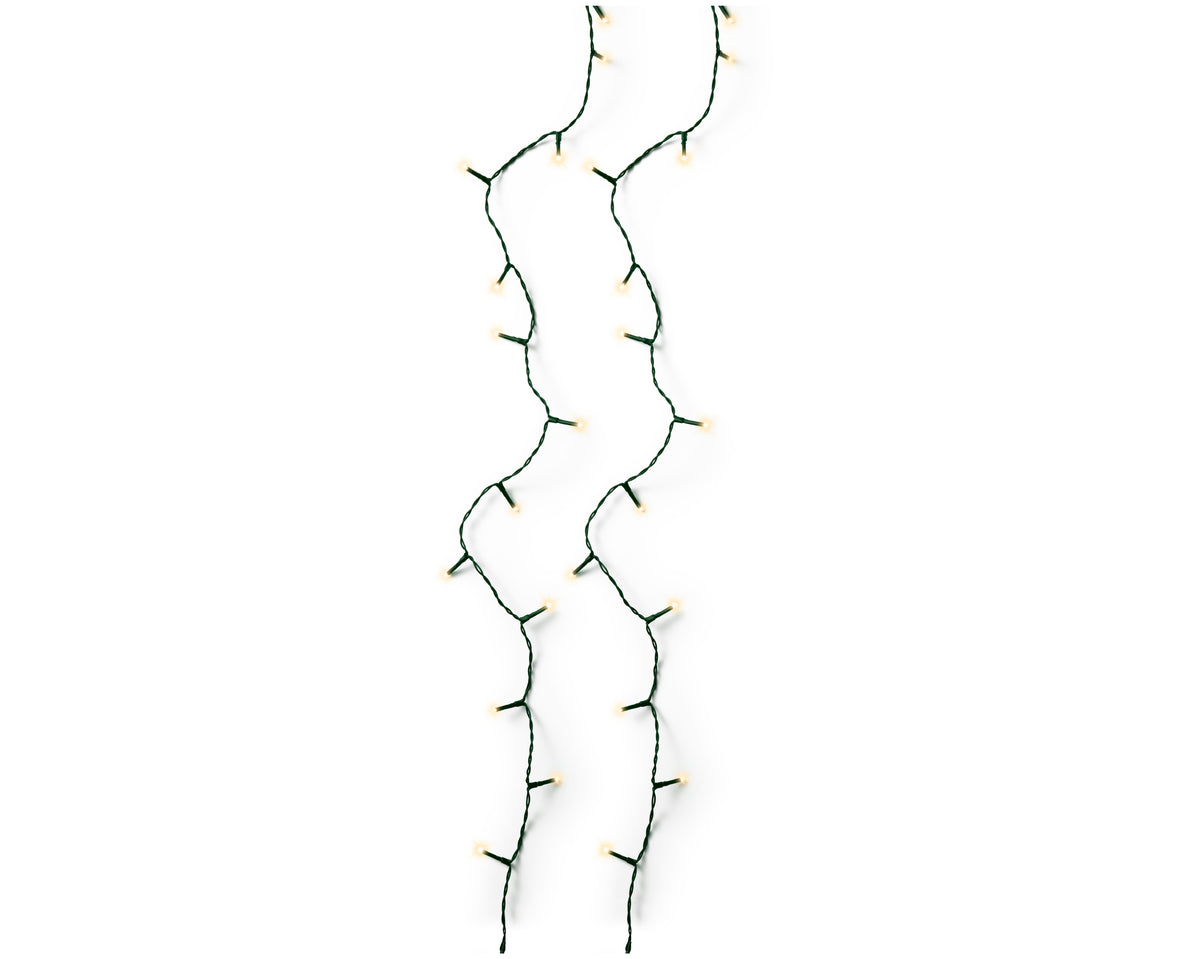 LED Basic Lights 8 Function BO Outdoor, Green Cable/Soft Gold L.1432cm 192l - Image 2