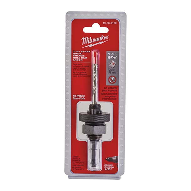 Milwaukee Holesaw Arbor Hex 9.5/14-30mm - 1pc - Image 2