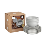 Denby Reactive Dove Grey 12 Piece Dinnerset