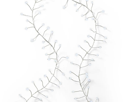 Micro LED Compact Lights – Battery Operated Outdoor Cool White L.200cm 160L