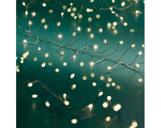 Micro LED Compact Lights – Battery Operated Outdoor Warm White L.200cm 160L - Image 3