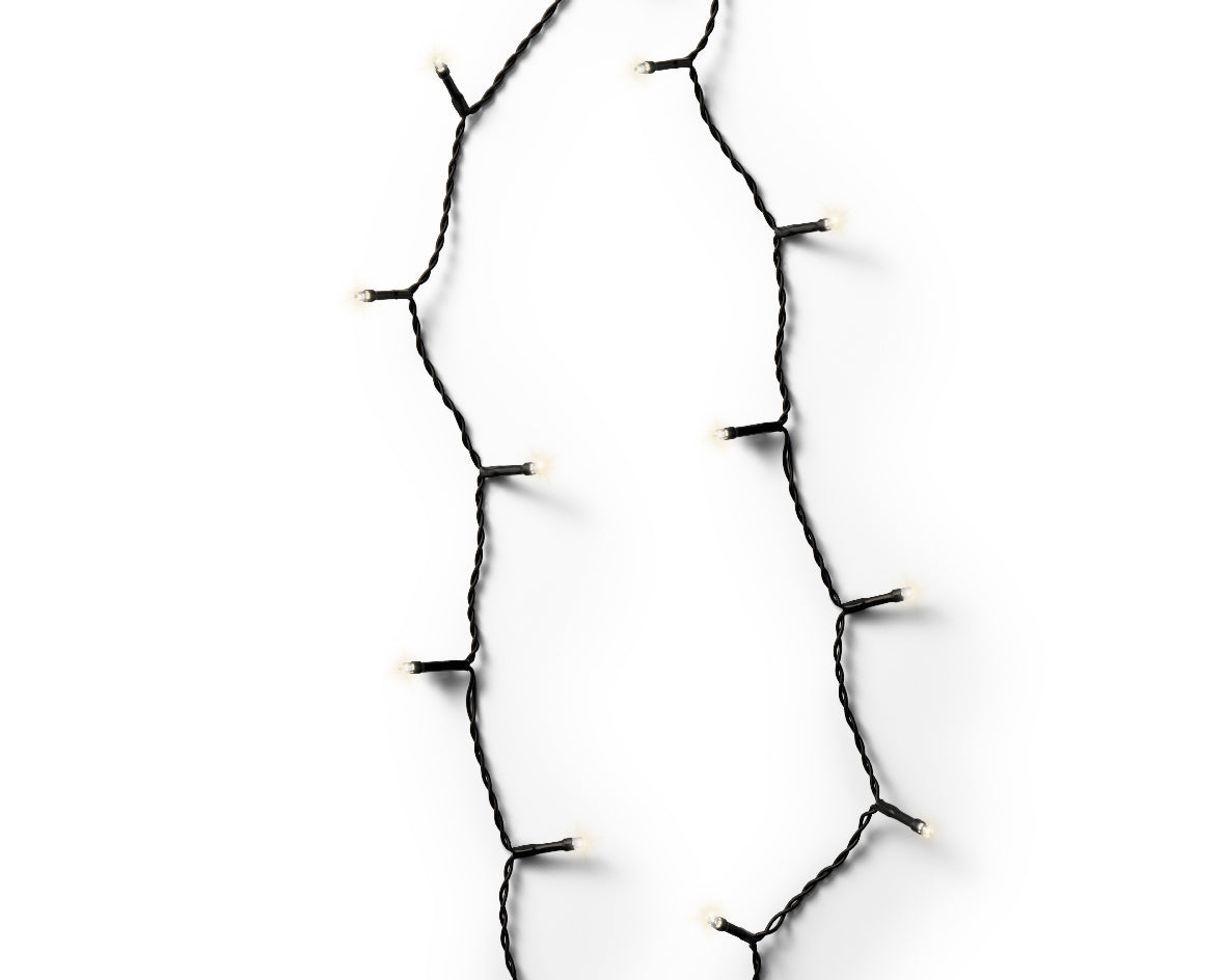 LED Durawise Basic Lights 8 Function Twinkle Effect BO Outdoor, Black Cable/Warm White L.2750cm 368l - Image 2