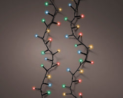 LED Durawise compact outdoor lights, 8 functions, black cable 1498cm, multi-color, Keans Claremorris