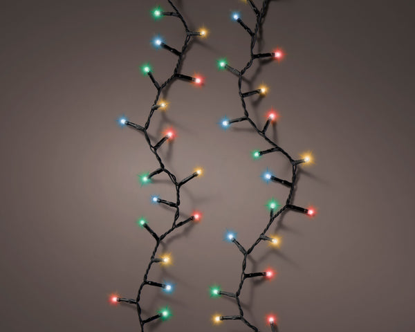 LED Durawise compact outdoor lights, 8 functions, black cable 1498cm, multi-color, Keans Claremorris