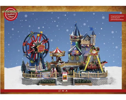 LED Winter Carnival Scene with Music 35 × 56.5 × 38cm Indoor - Image 2